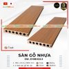 Sàn gỗ nhựa ngoài trời 2 da _ SW_D138H22.5 Teak