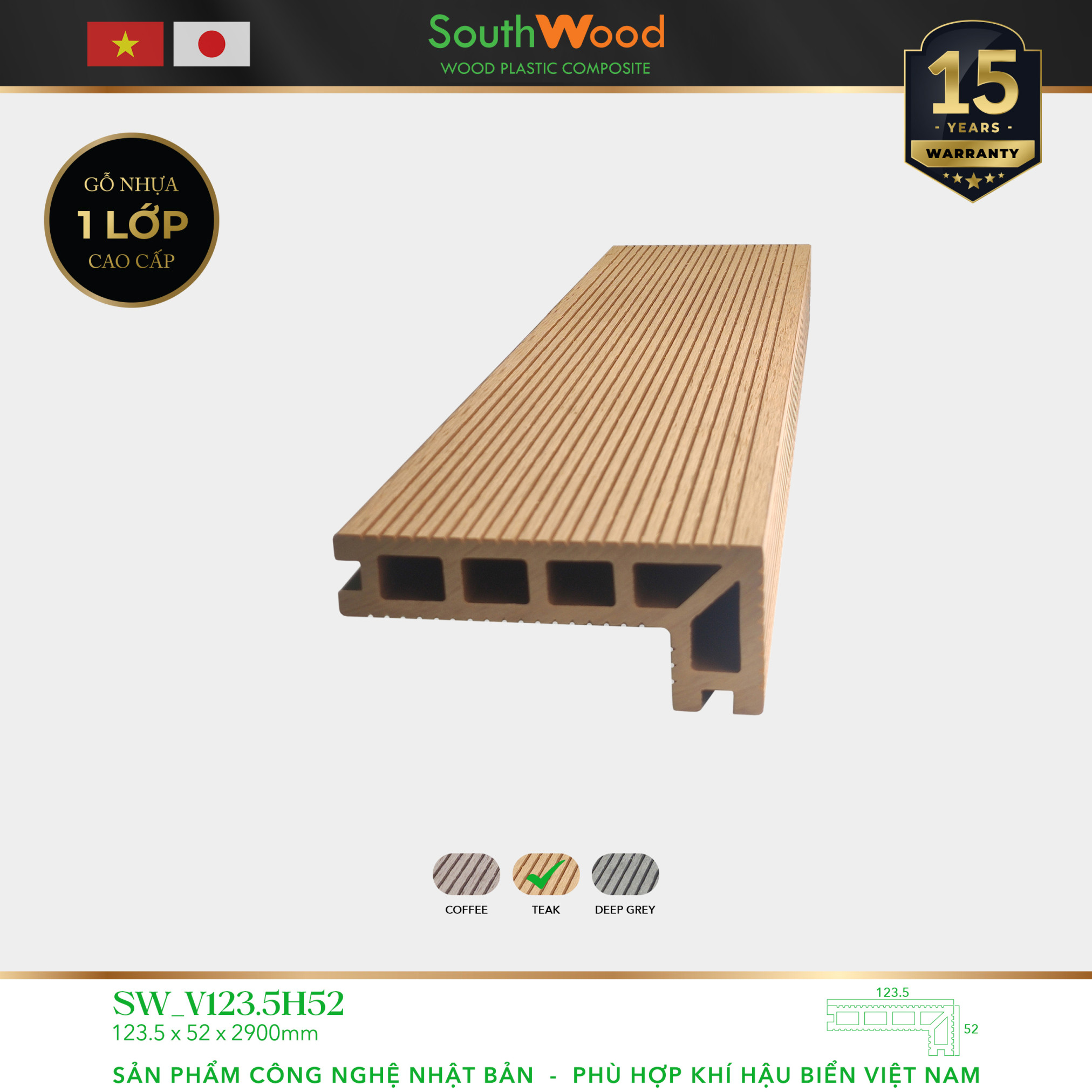 Sàn gỗ nhựa ngoài trời SW_V123.5H52