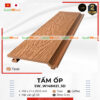 Tấm ốp tường ốp trần vân gỗ 3D gỗ nhựa ngoài trời 1 da màu Teak