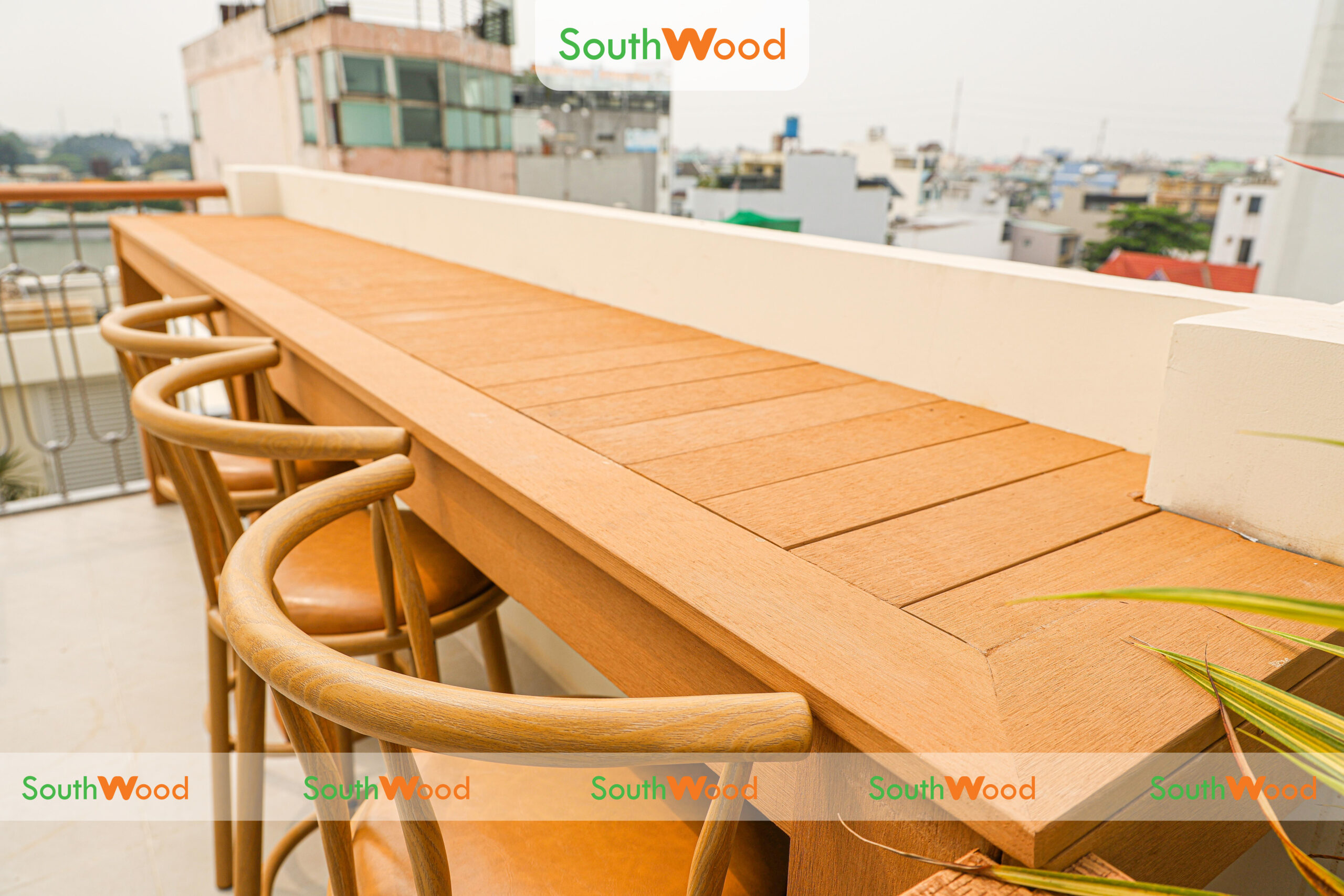 Bàn ngoài trời sử dụng thanh đa năng gỗ nhựa ngoài trời Southwood