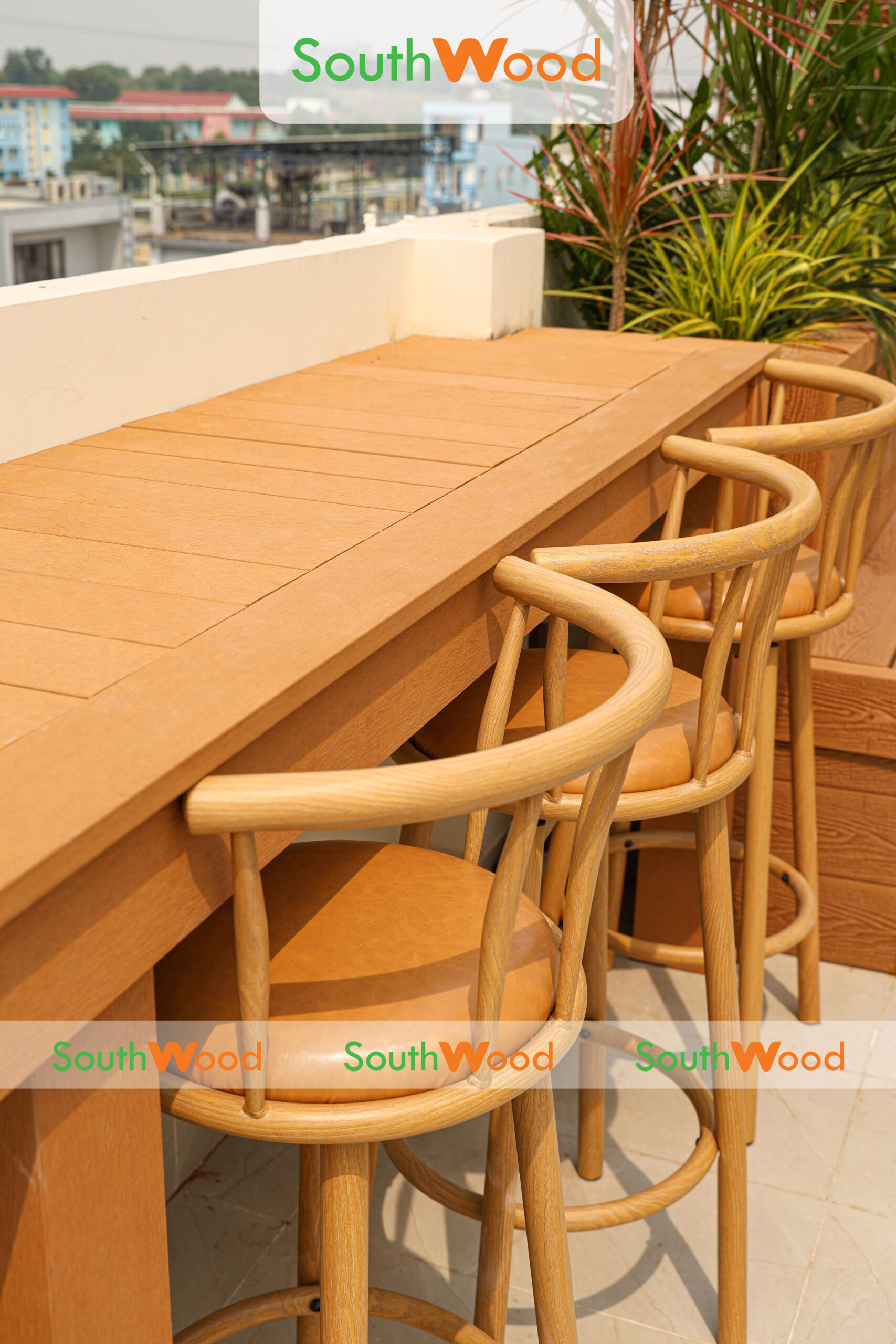 Bàn ngoài trời sử dụng thanh đa năng gỗ nhựa ngoài trời Southwood