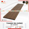 Thanh đa năng gỗ nhựa 3 lớp Southwood màu Walnut mã SW_3L120H10 mặt vân thớ gỗ