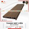 Thanh nẹp viền, bo góc sàn gỗ nhựa ngoài trời 3 da Southwood - SW_3L145.5H30 Walnut