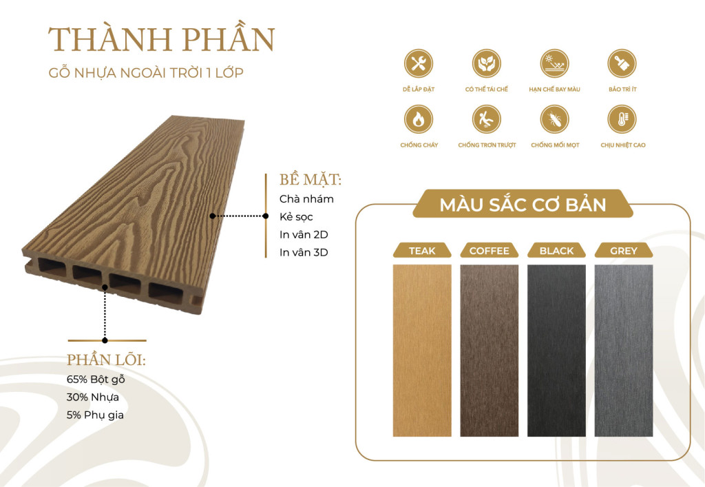 Công Ty Ván Sàn Gỗ Nhựa Ngoài Trời