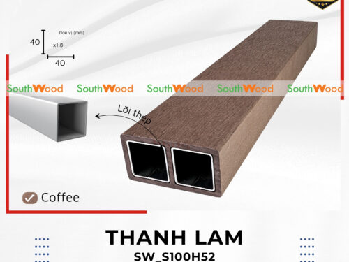 Thanh lam gỗ nhựa 1 da mã SW_S100H52