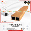 Thanh lam gỗ nhựa 1 da mã SW_S100H52