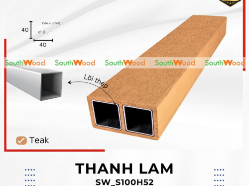 Thanh lam gỗ nhựa 1 da mã SW_S100H52