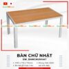 bàn chữ nhật gỗ nhựa ngoài trời Southwood