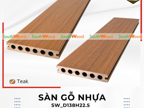 Sàn gỗ nhựa ngoài trời 2 da Southwood mã SW_D138H22.5