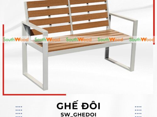Ghế Đôi Gỗ Nhựa Ngoài Trời Southwood Cao Cấp