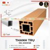 Thanh trụ gỗ nhựa ngoài trời Southwood - SW_S120H120 Teak