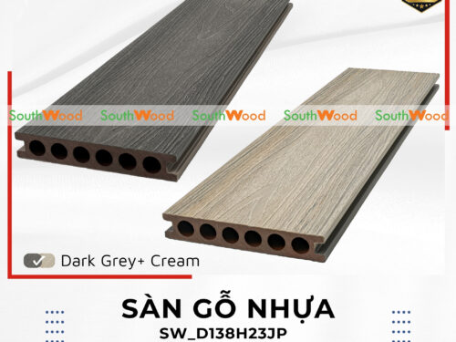 Sàn gỗ nhựa ngoài trời 2 da - 2 mặt 2 màu Southwood