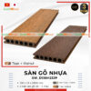 Sàn gỗ nhựa ngoài trời 2 da - 2 mặt 2 màu Southwood