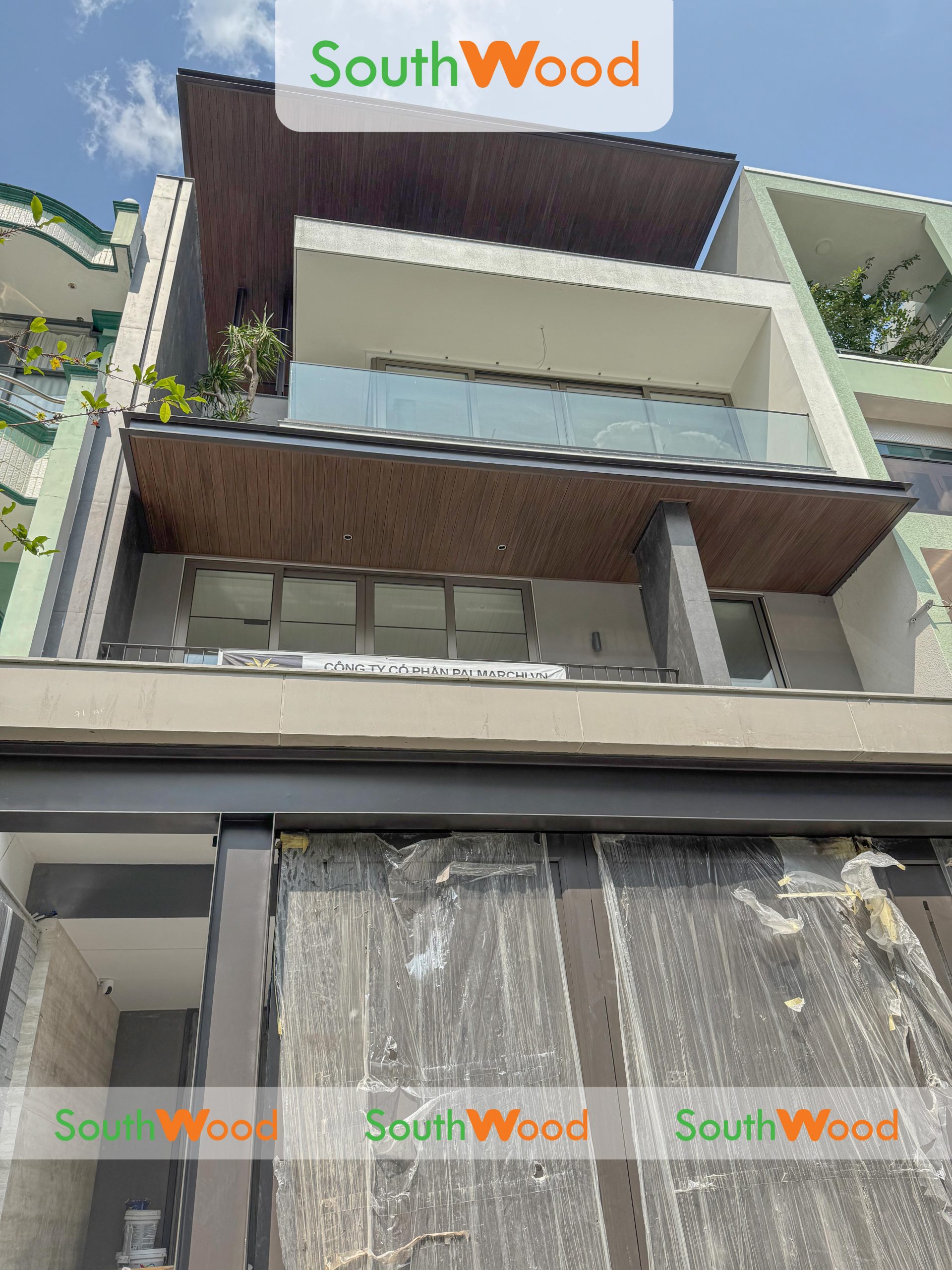 tấm ốp PVC gỗ nhựa ngoài trời