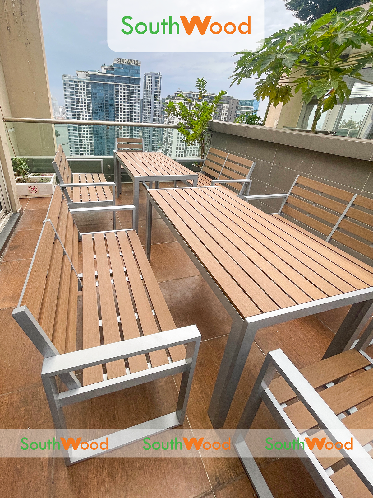 Bàn Ghế Đơn Gỗ Nhựa Ngoài Trời SouthWood – Lựa Chọn Hoàn Hảo Cho Không Gian Ngoài Trời Tại Bình Thạnh - 7