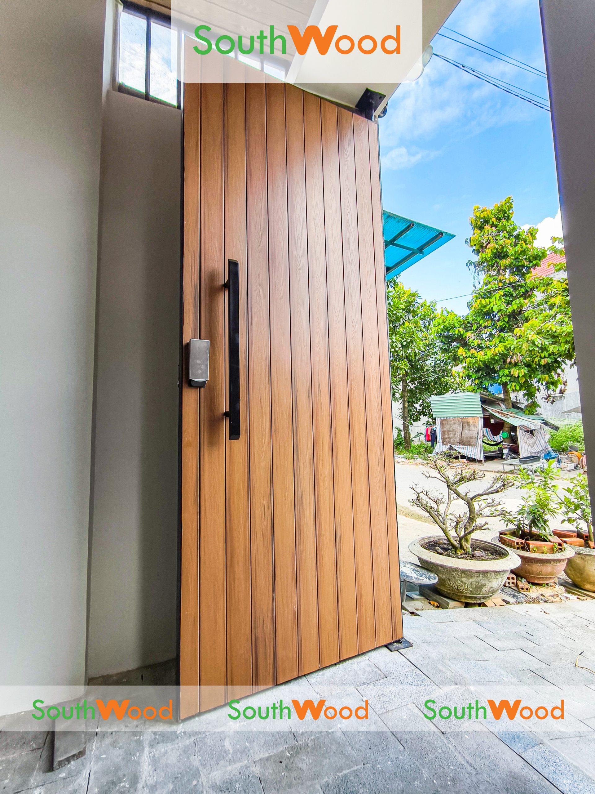 [Công trình] Thi Công Nhà Phố Lái Thiêu Với Tấm Ốp Gỗ Nhựa Ngoài Trời – Giải Pháp Thẩm Mỹ & Bền Vững - 6