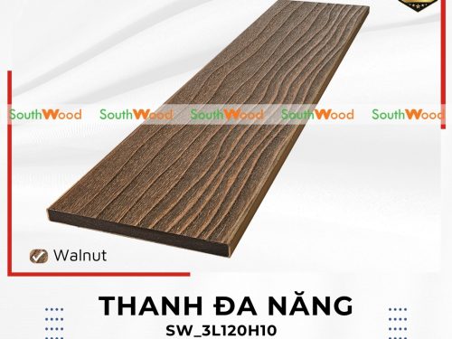 Đa năng gỗ nhựa ngoài trời 3 da Southwood - SW_3L120H10 Walnut