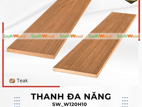 Đa năng gỗ nhựa ngoài trời 2 da Southwood - SW_W120H10 Teak