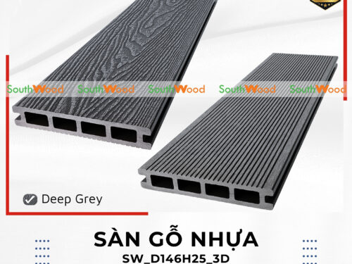 Sàn gỗ nhựa ngoài trời 1 da Southwood vân gỗ 3D