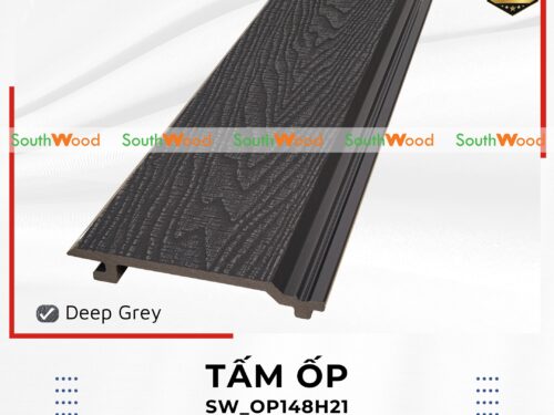 Tấm ốp trần gỗ nhựa ngoài trời Southwood SW_OP148H21 Deep Grey