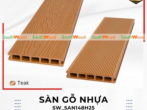 Sàn gỗ nhựa ngoài trời 1 da Southwood vân gỗ 3D