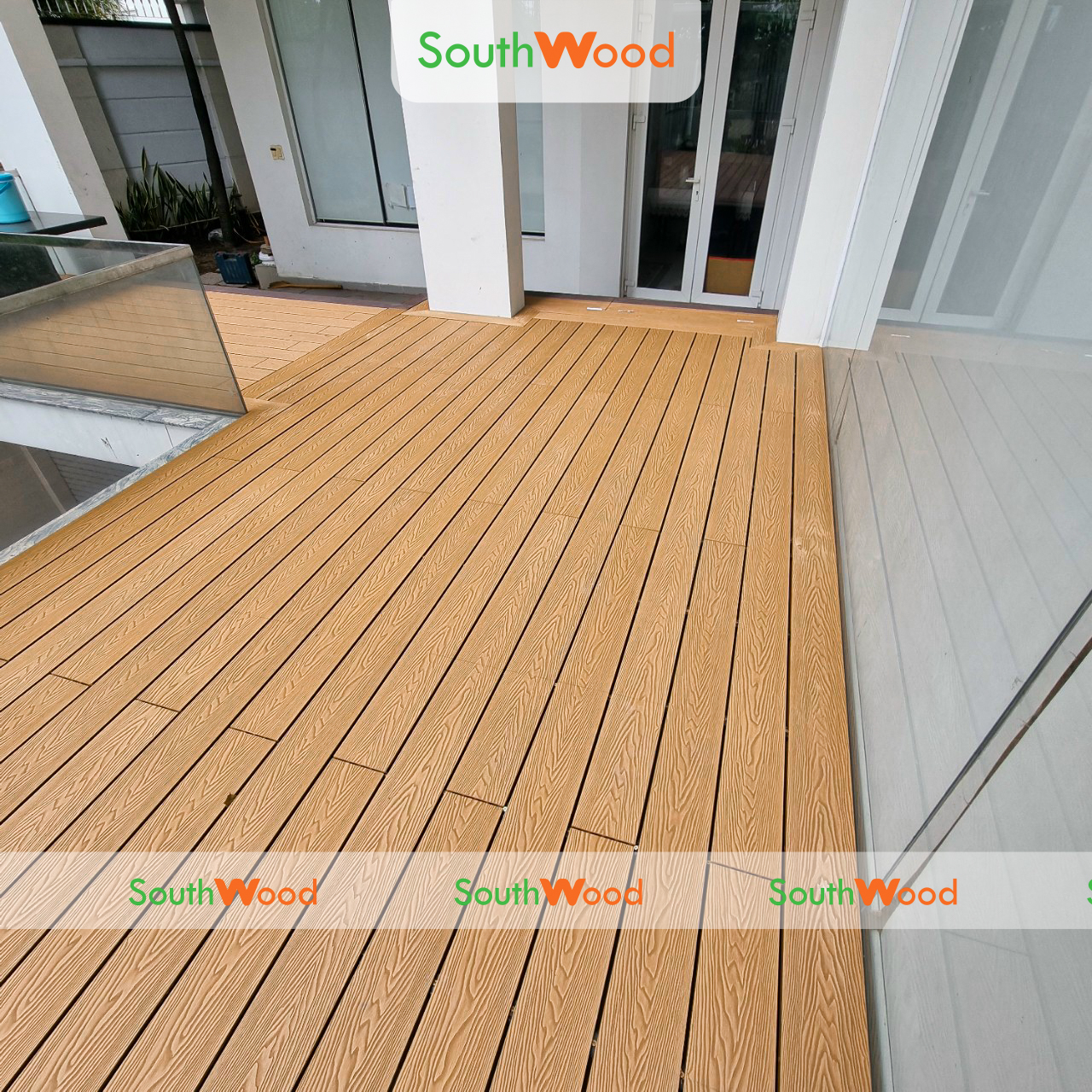 Công trình sàn sân thượng sử dụng sàn gỗ nhựa 1 da Southwood SAN148H23